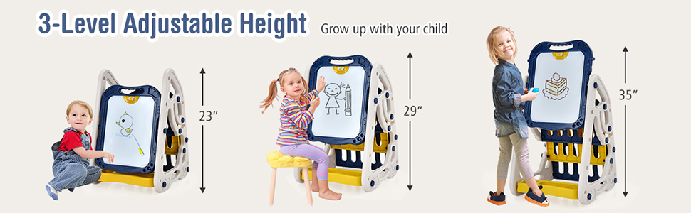 3 in 1 Art Easel for Kids