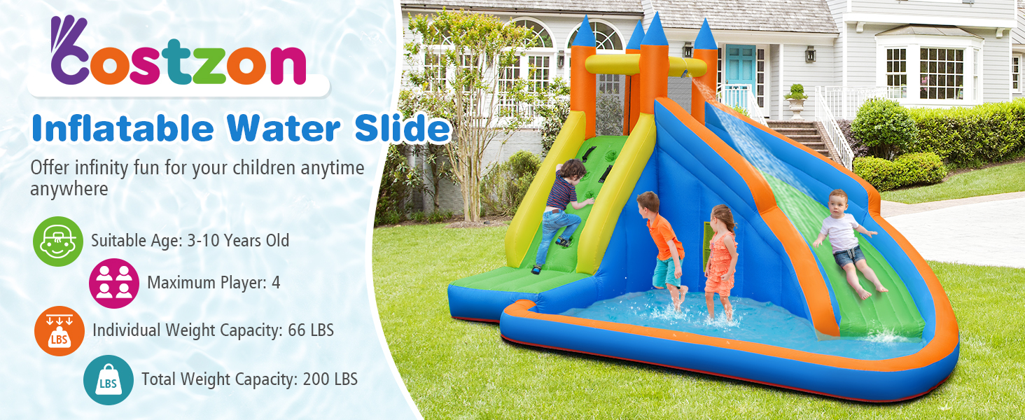 inflatable water slide