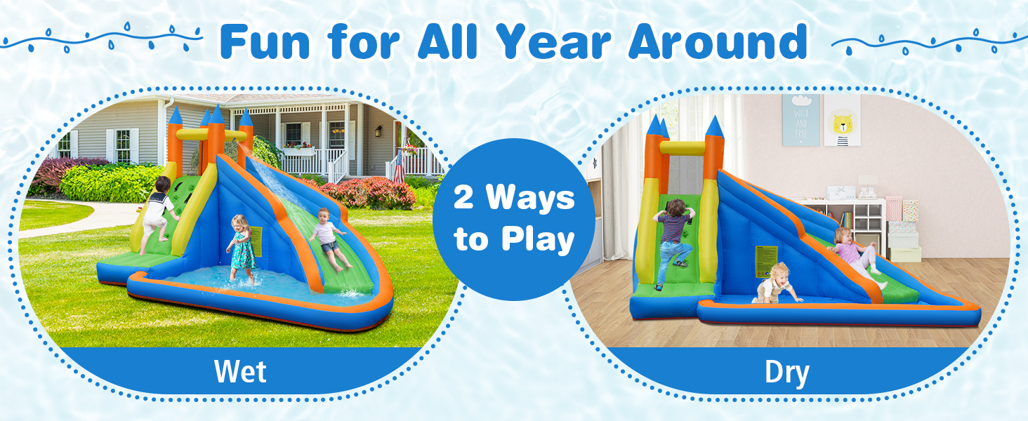 inflatable water slide