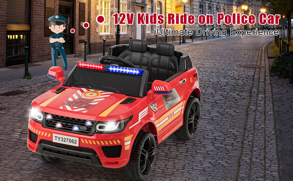 ride on police car