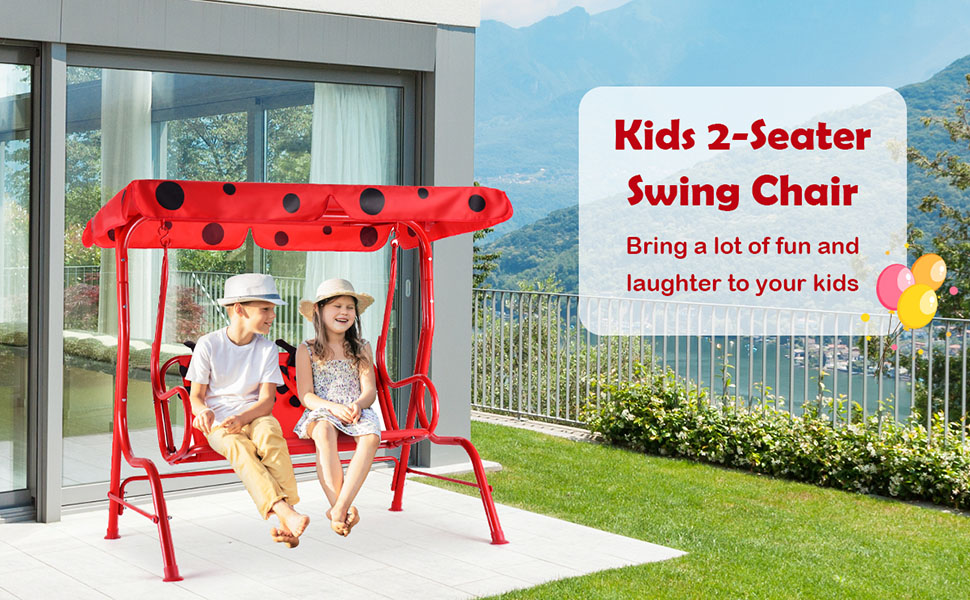 Kids 2-Seater Swing Chair