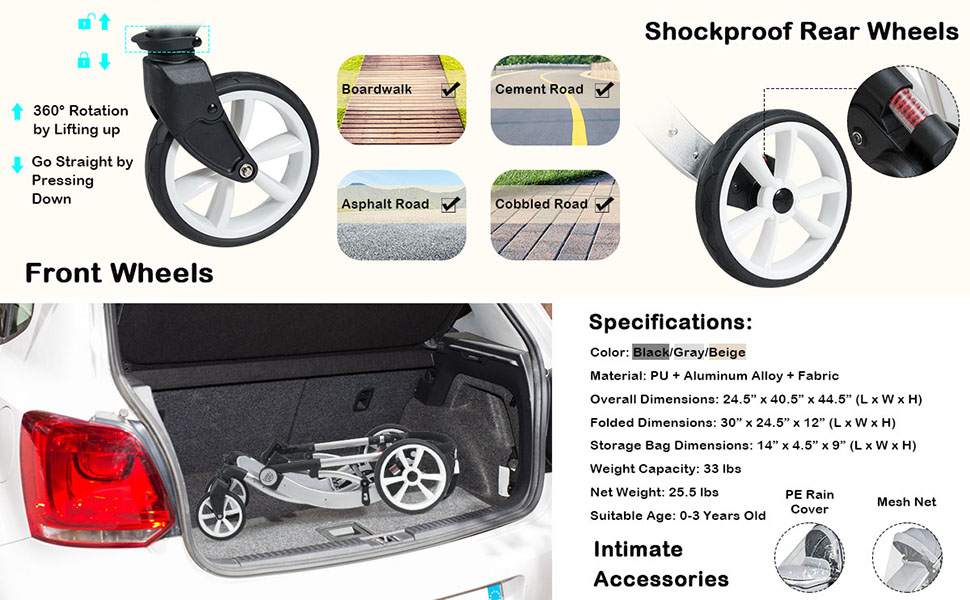 Foldable Baby Stroller
