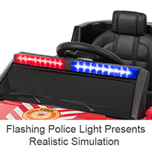 ride on police car