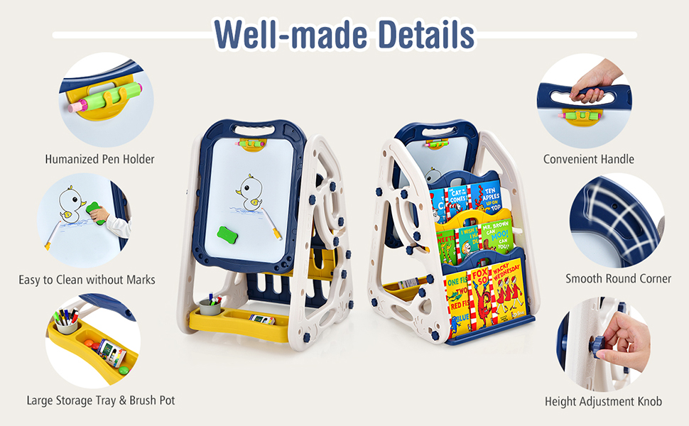 3 in 1 Art Easel for Kids