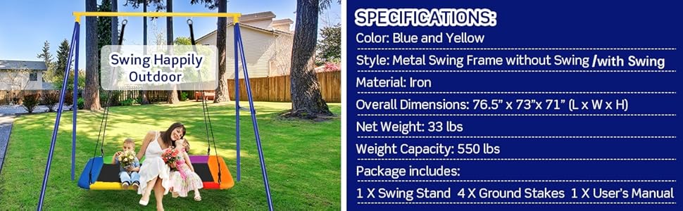 swing frame with swing