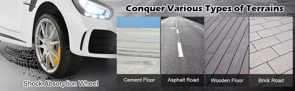 wheels with spring suspension for various types of terrains