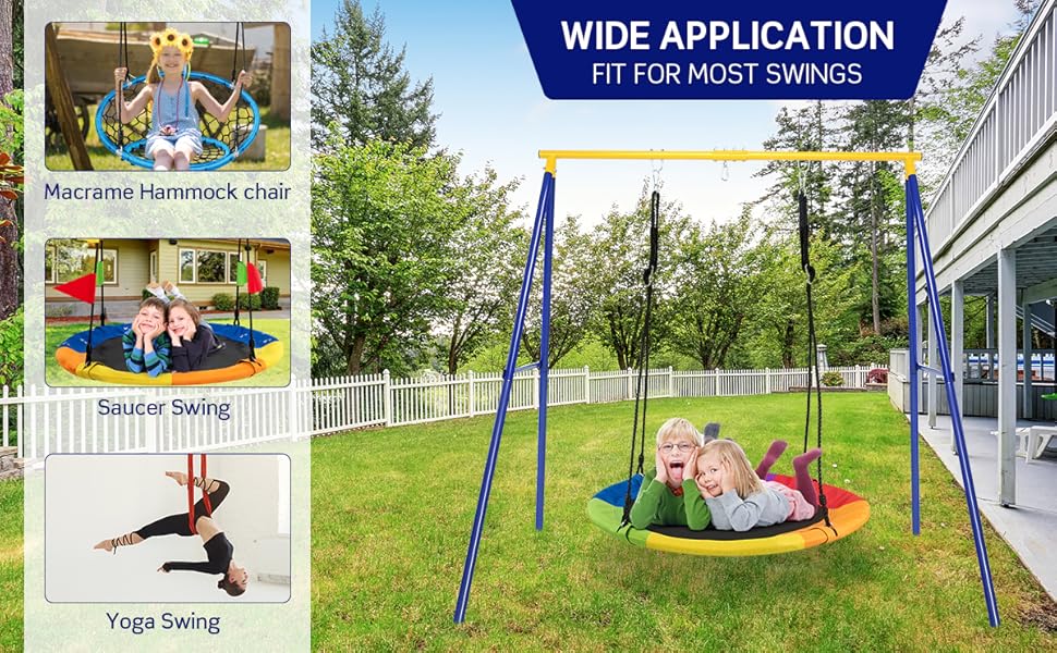 metal swing frame