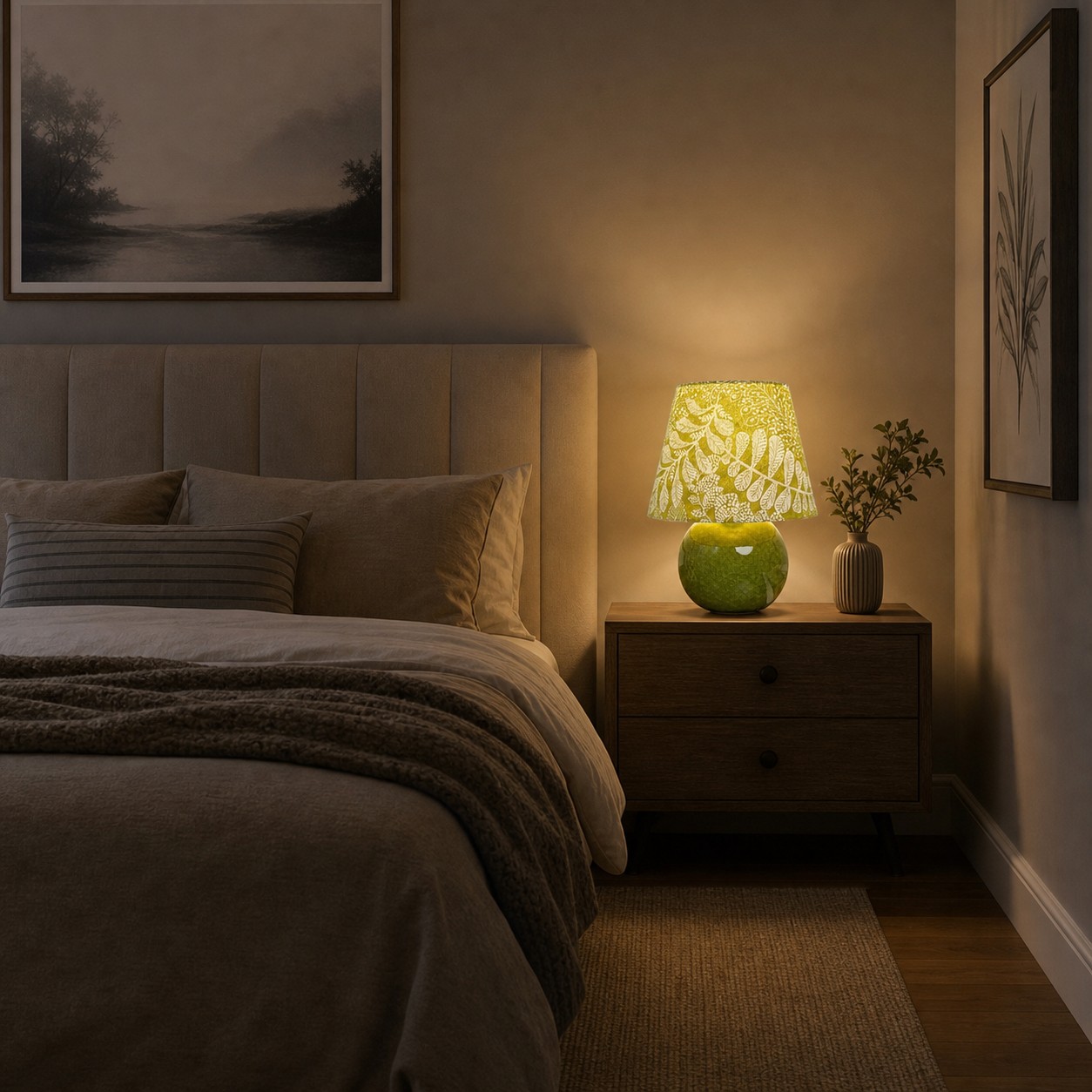 Bedroom evening ambience